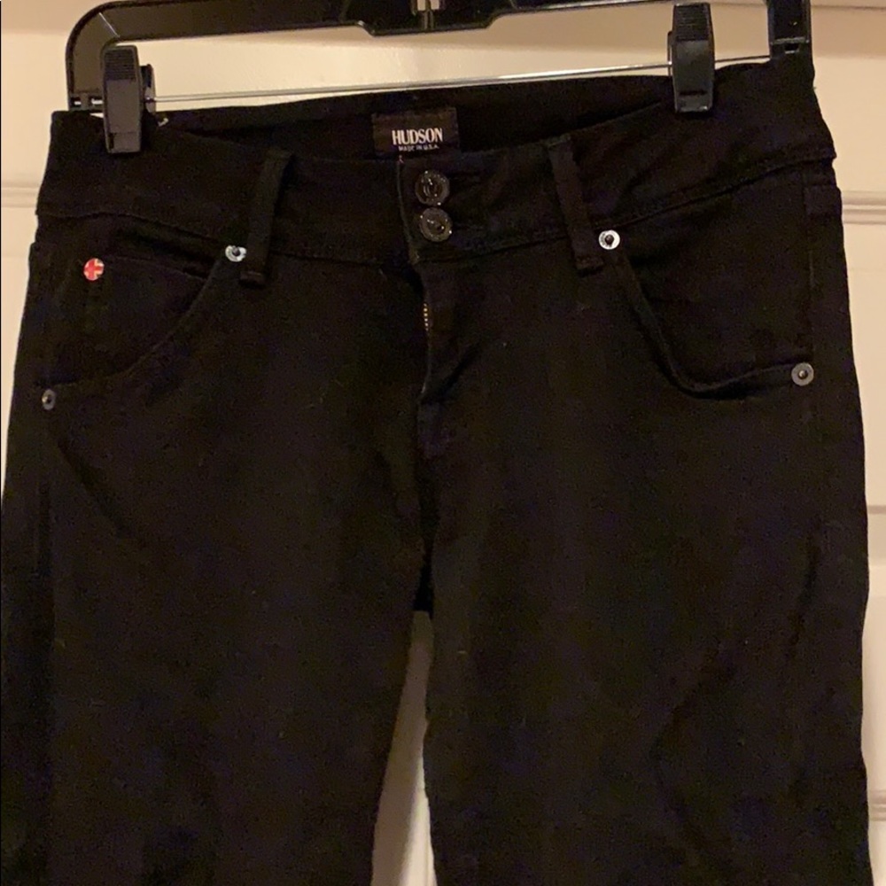Hudson Jeans, straight leg, black, size 25